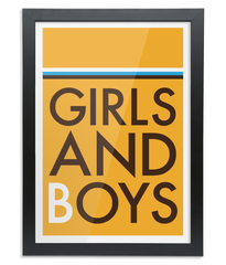 Girls and Boys Giclée Print