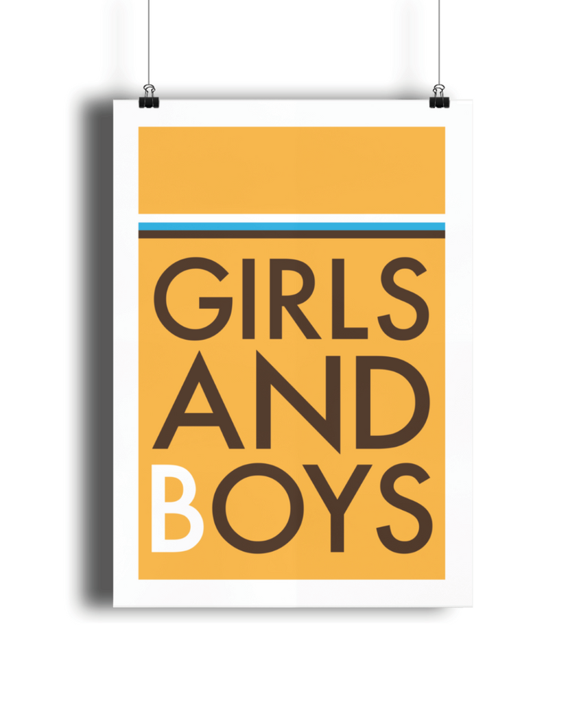 Girls and Boys Giclée Print