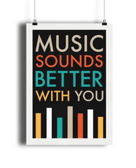 Music Sounds Better With You Giclée Print